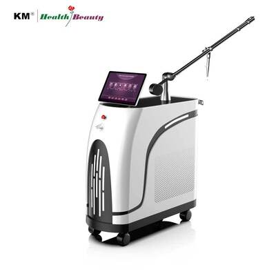 CE承認 Q スイッチされたピコ秒 Nd Yagレーザーマシン ロングパルスピコレーザー 1064 532 755 650 585 マイクロ電流技術マスク