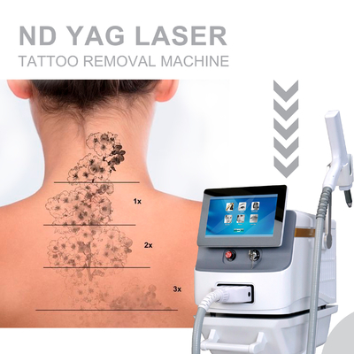 長パルス Nd YAGレーザー脱毛機 商用用の携帯